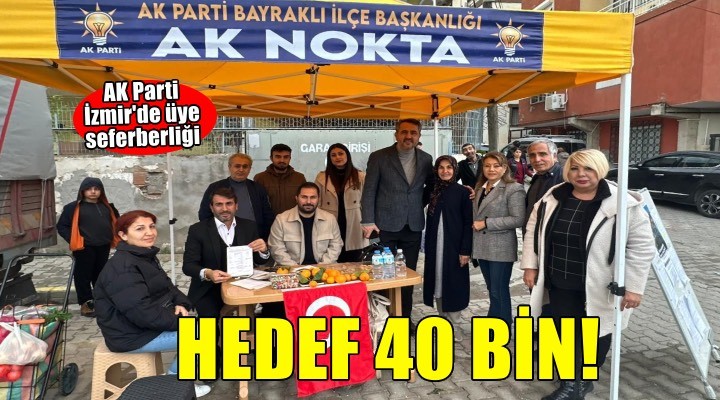 AK Parti İzmir’de üye seferberliği başlattı: Hedef 40 bin 950 üye