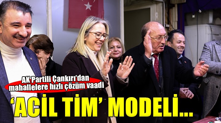 AK Parti Konak Adayı Çankırı dan mahallelere  Acil Tim  modeli...