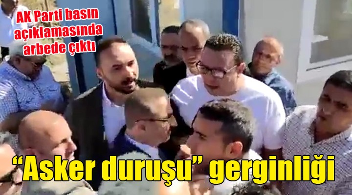 AK Parti basın açıklamasında arbede!