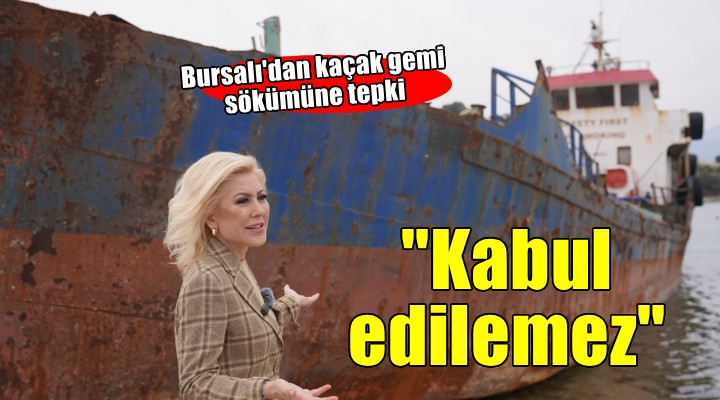 AK Partili Bursalı'dan Demircili'deki izinsiz gemi sökümüne tepki!