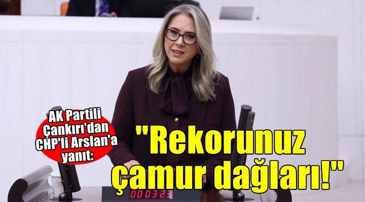 AK Partili Çankırı'dan CHP'li Arslan'a yanıt: Rekorunuz İzmir'i kokutan çamur dağları