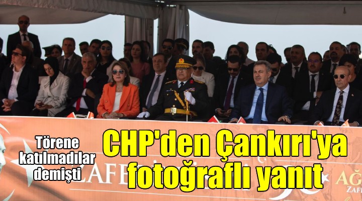 AK Partili Çankırı nın tören çıkışına CHP den fotoğraflı yanıt!