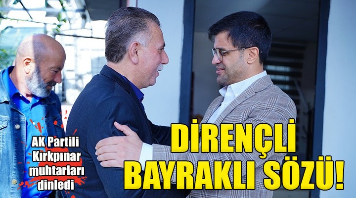 AK Partili Kırkpınar:  Bayraklı depreme dirençli olacak’’