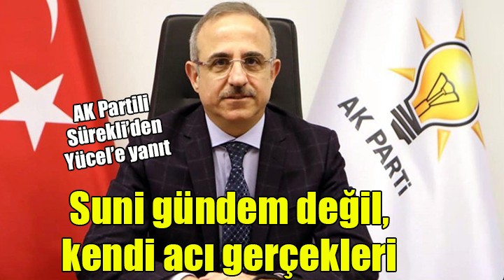 AK Partili Sürekli den Yücel e yanıt... Suni gündem değil, kendi acı gerçekleri