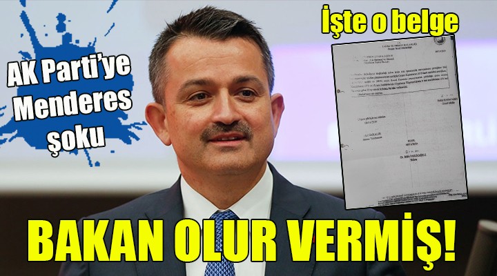 AK Parti’ye Menderes şoku... BAKAN OLUR VERMİŞ!