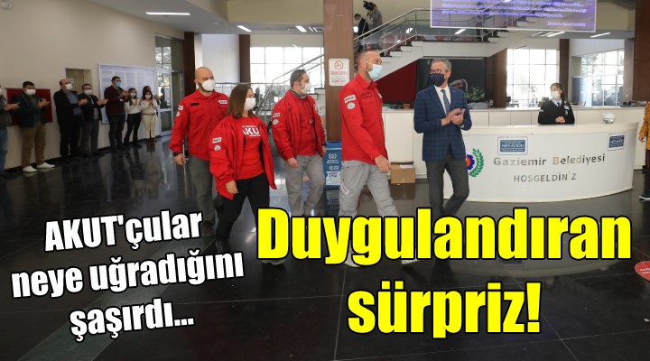 AKUT gönüllülerini duygulandıran sürpriz!