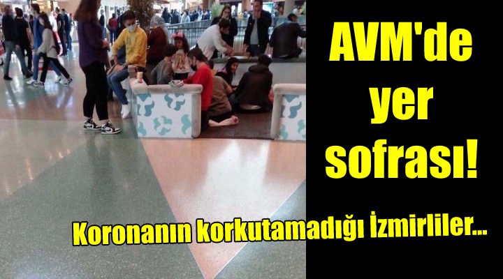 AVM de yer sofrası!