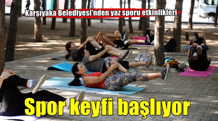 Açık havada sabah sporu keyfi başlıyor