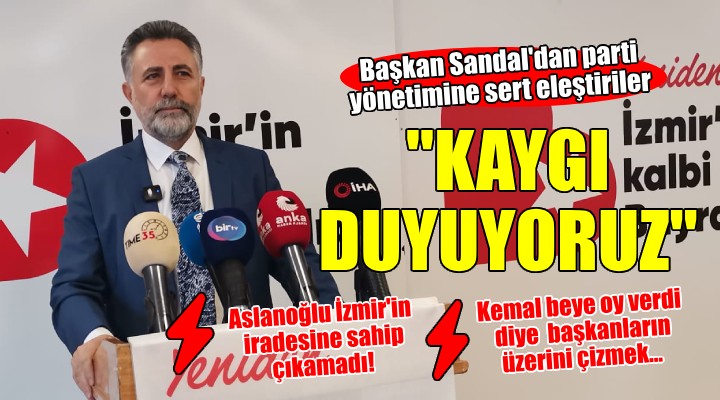 Aday gösterilmeyen Başkan Sandal dan sert eleştiriler...  KAYGI DUYUYORUZ 