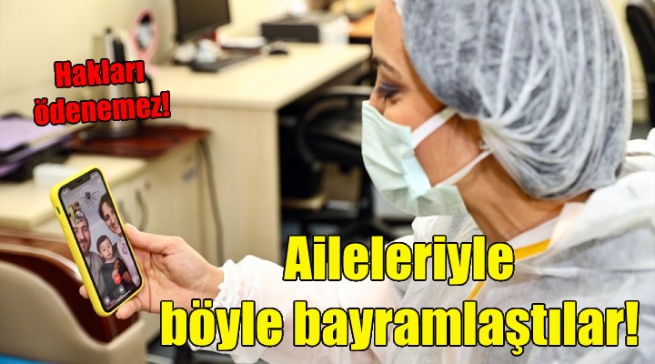 Aileleriyle böyle bayramlaştılar!