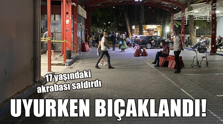 Akrabasını uyurken göğsünden bıçakladı