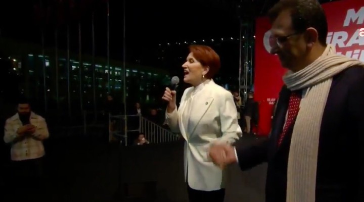 Akşener: 85 milyon Ekrem İmamoğlu nun yanında!