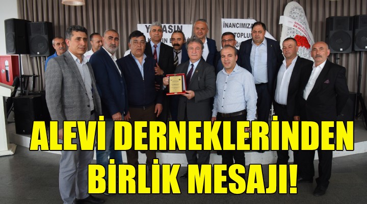 Alevi derneklerinden birlik mesajı!