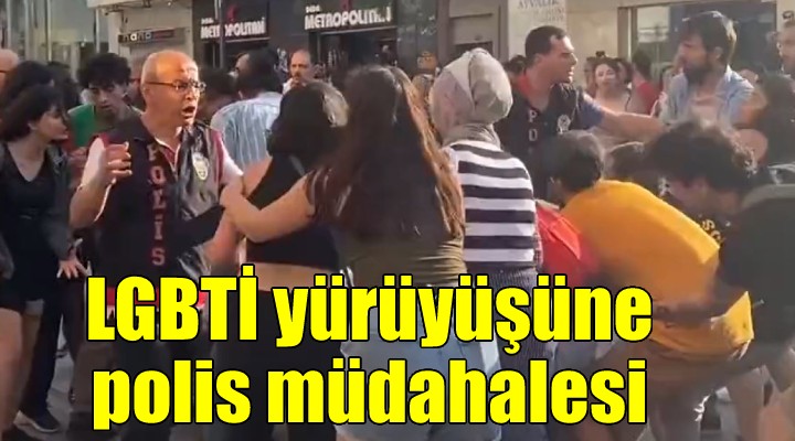 İzmir de LGBTİ yürüyüşüne polis müdahalesi...