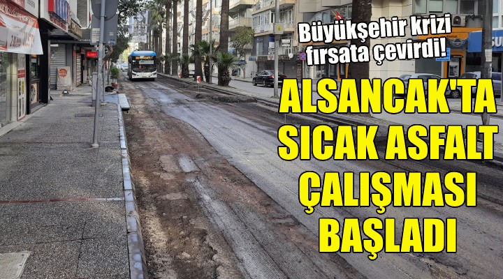 Alsancak ta asfalt çalışması başladı!