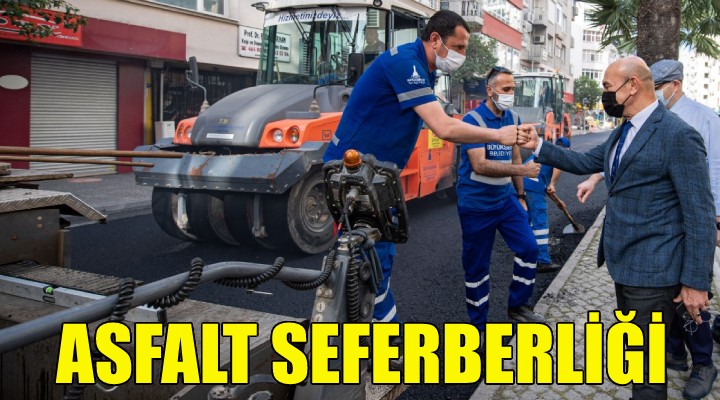 Alsancak ta asfalt seferberliği!