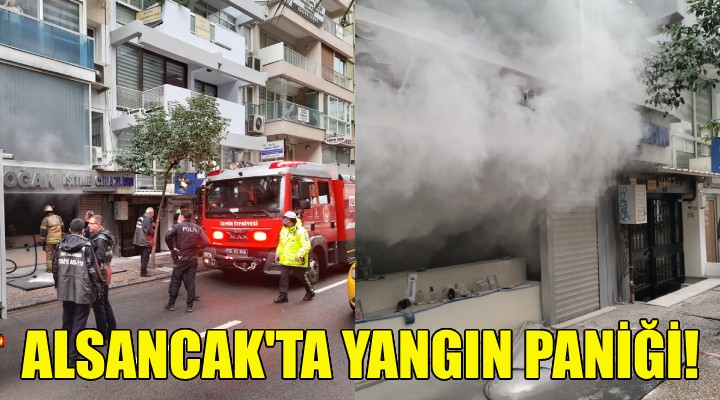 Alsancak ta yangın paniği!