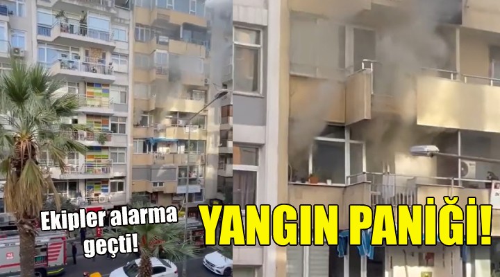 Alsancak ta yangın paniği!