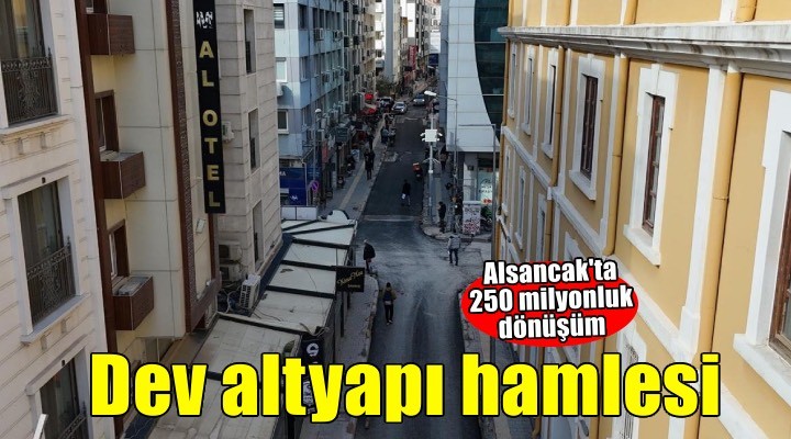 Alsancak’ta altyapısı tamamlanan sokaklar asfaltlanıyor