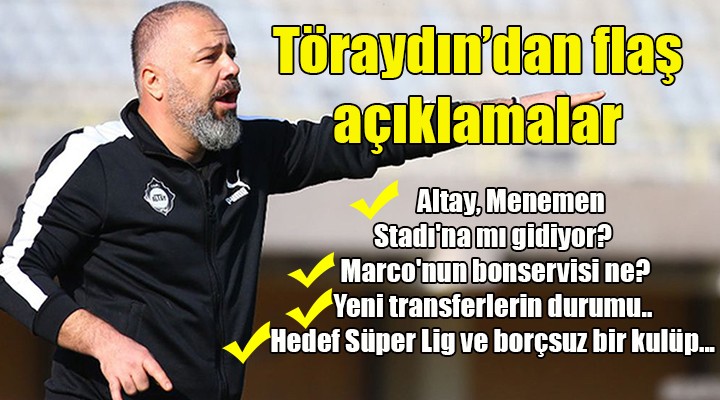 Altay Menemen Stadı nı istiyor