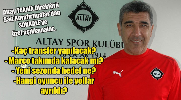 Altay da Karafırtınalar rotayı belirledi