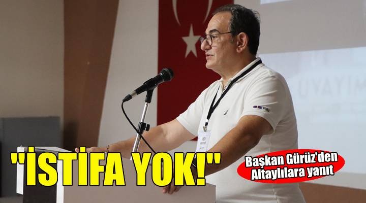 Altay da başkan Gürüz ün taraftarla arası gerildi