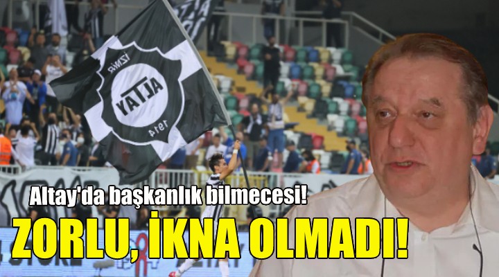 Altay da başkanlık bilmecesi!