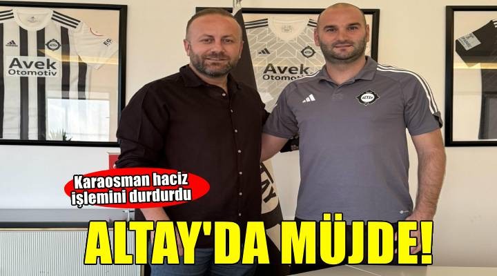 Altay da eski antrenör haciz işlemini durdurdu