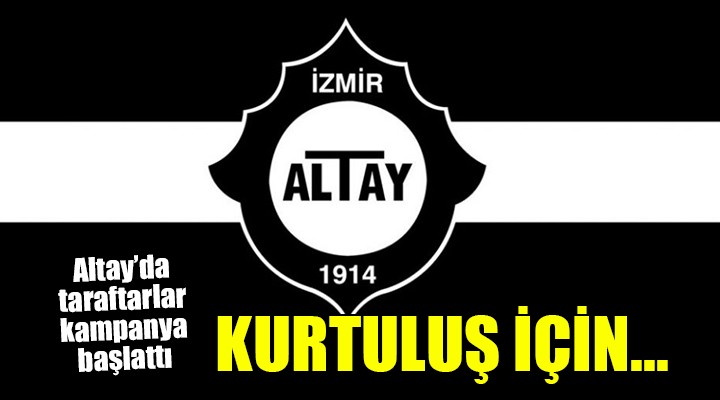 Altay da taraftarlar yardım kampanyası başlattı