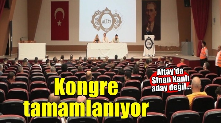 Altay da yarıda kalan kongre tamamlanıyor