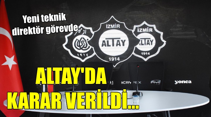 Altay hoca arayışına nokta koydu