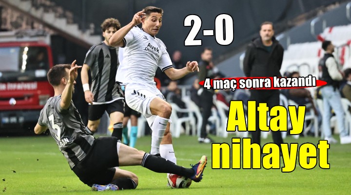 Altay ın galibiyet hasreti sona erdi