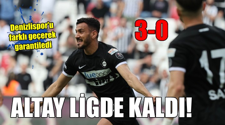 Altay ligde kalmayı garantiledi!