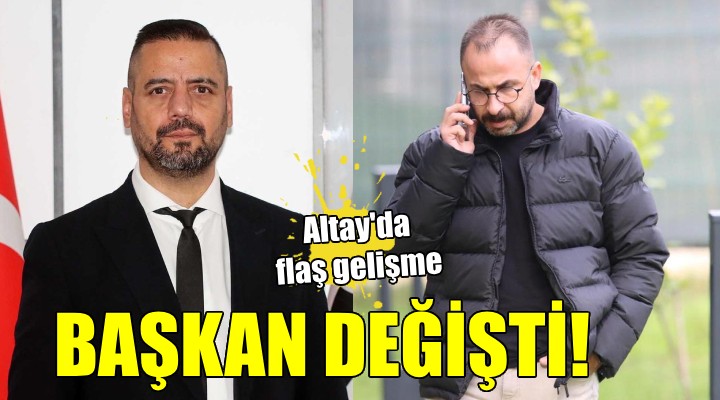 Altay’da başkan değişti