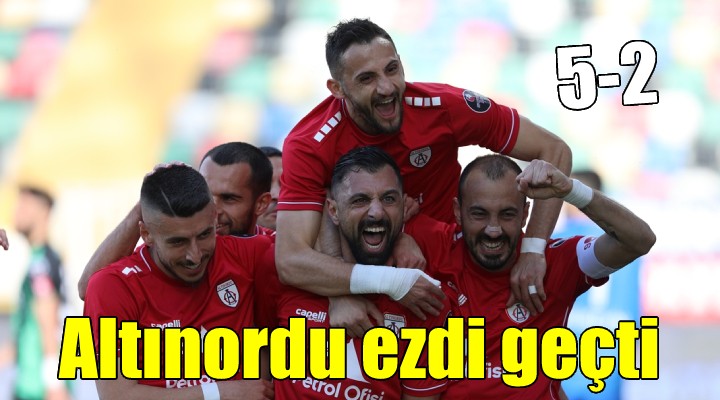 Altınordu Denizlispor u gole boğdu...