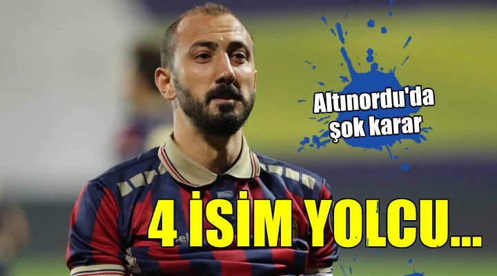 Altınordu da şok karar... 4 isimle yollar ayrılıyor!