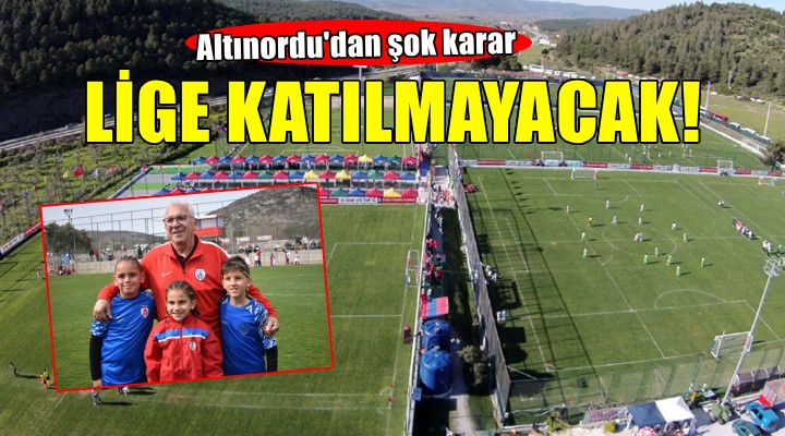 Altınordu'dan şok karar... Lige katılmayacaklar!