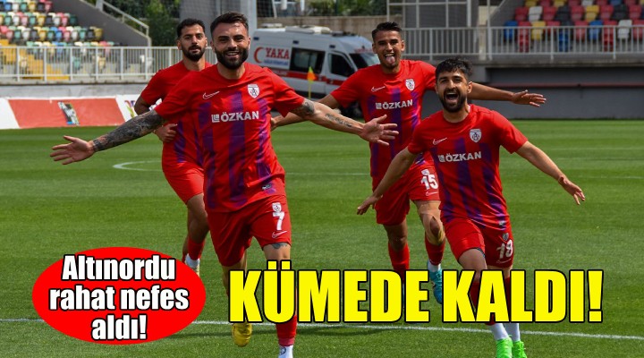 Altınordu kümede kalmayı garantiledi!