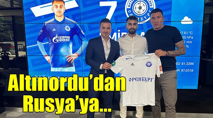 Altınordu nun genç yıldızı Rusya ya transfer oldu