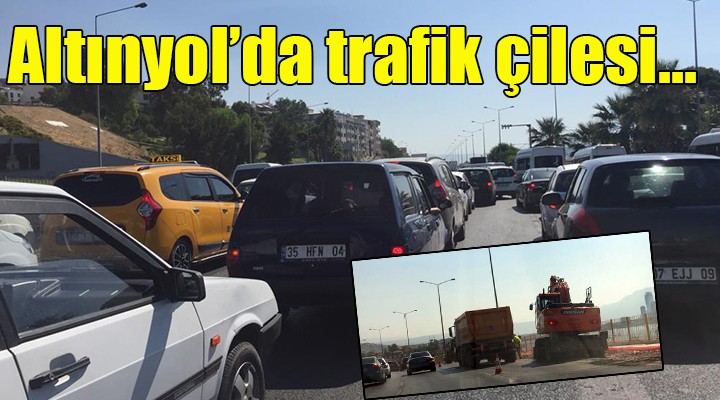 Altınyol da trafik çilesi...