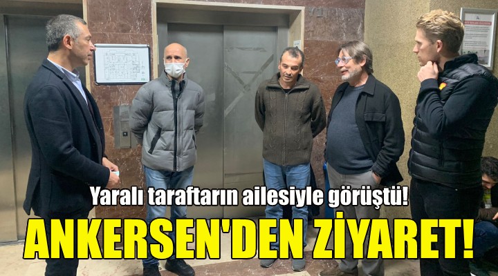 Ankersen den yaralı taraftara ziyaret!