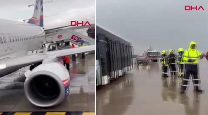 Antalya Havalimanı nda facianın eşiğinden dönüldü!