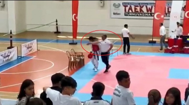 Antrenör genç sporcuya tokat attı!