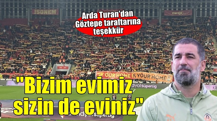 Arda Turan dan Göztepe taraftarına teşekkür