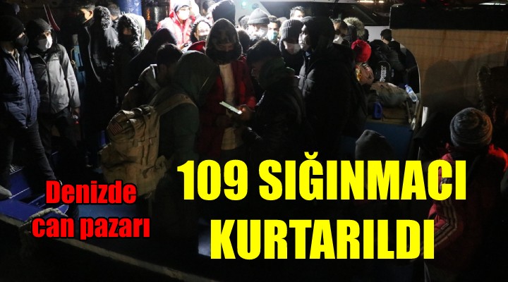 Arızalı teknedeki 109 sığınmacı kurtarıldı