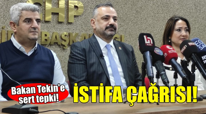 Aslanoğlu dan Bakan Tekin e sert sözler: İstifa et!