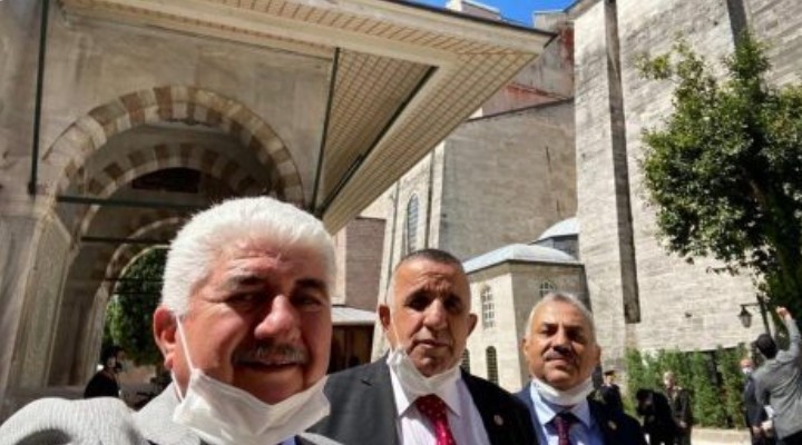 Ayasofya da maskesiz fotoğraf çektiren AK Partili vekilin testi pozitif çıktı