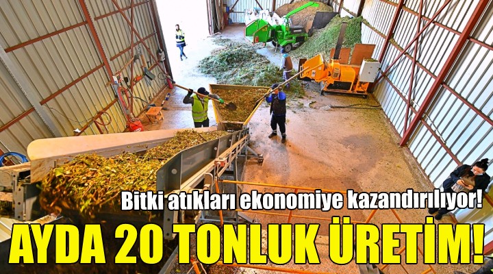 Ayda 20 ton gübre üretiliyor!