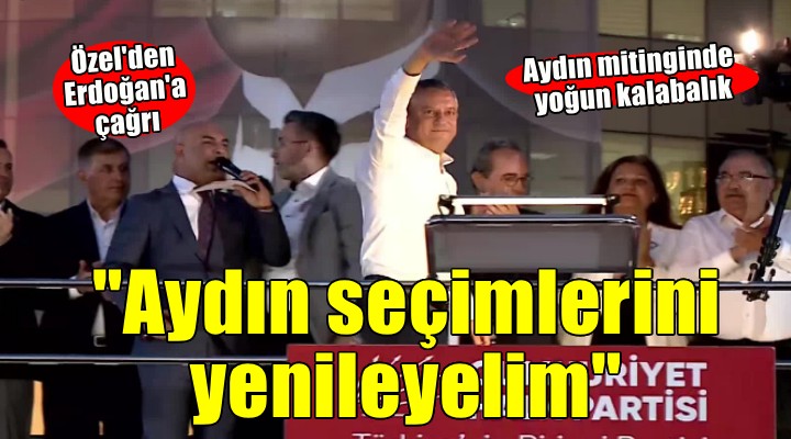 Aydın da Çerçioğlu na tepki mitingi...