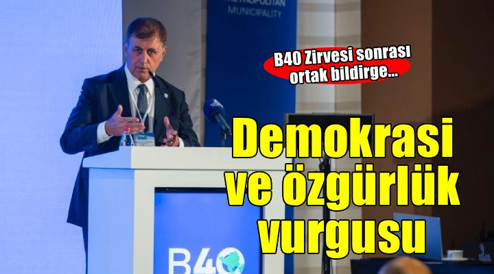 B40 Zirvesi sonrası ortak bildirge...